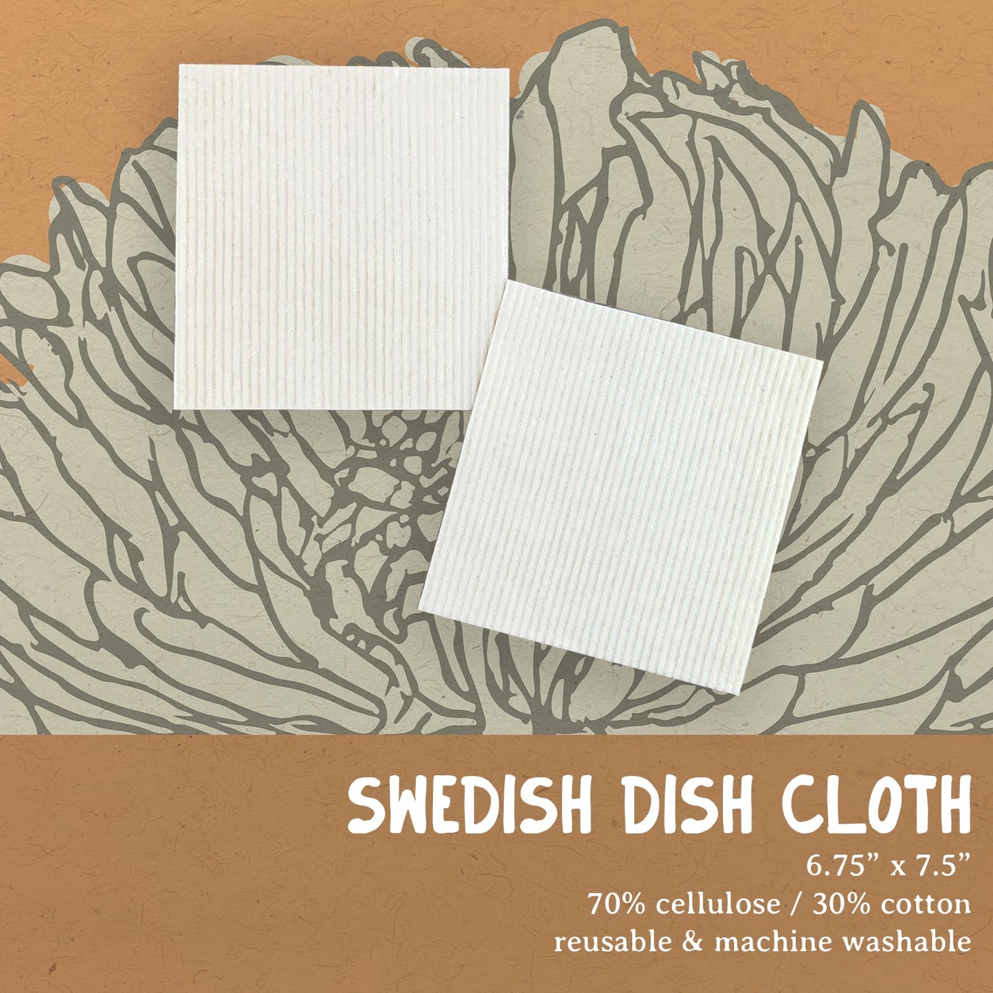 Eggs and Bacon Eco Swedish Dishcloth