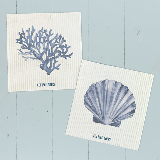 Blue Coral Eco Swedish Dishcloth  2-Pack